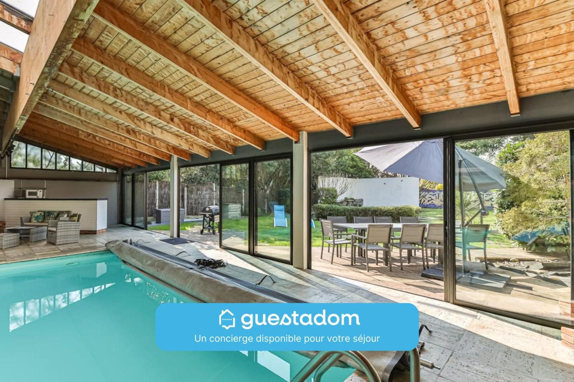 L'Atypique - Piscine Interieure - Wifi Villa Challans Eksteriør billede